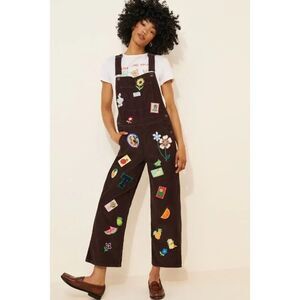 Urban Outfitters Re_Nuuly Patch Corduroy Overalls